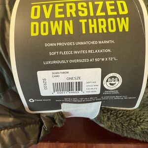Eddie Bauer Oversized Down Throw - Camo Green